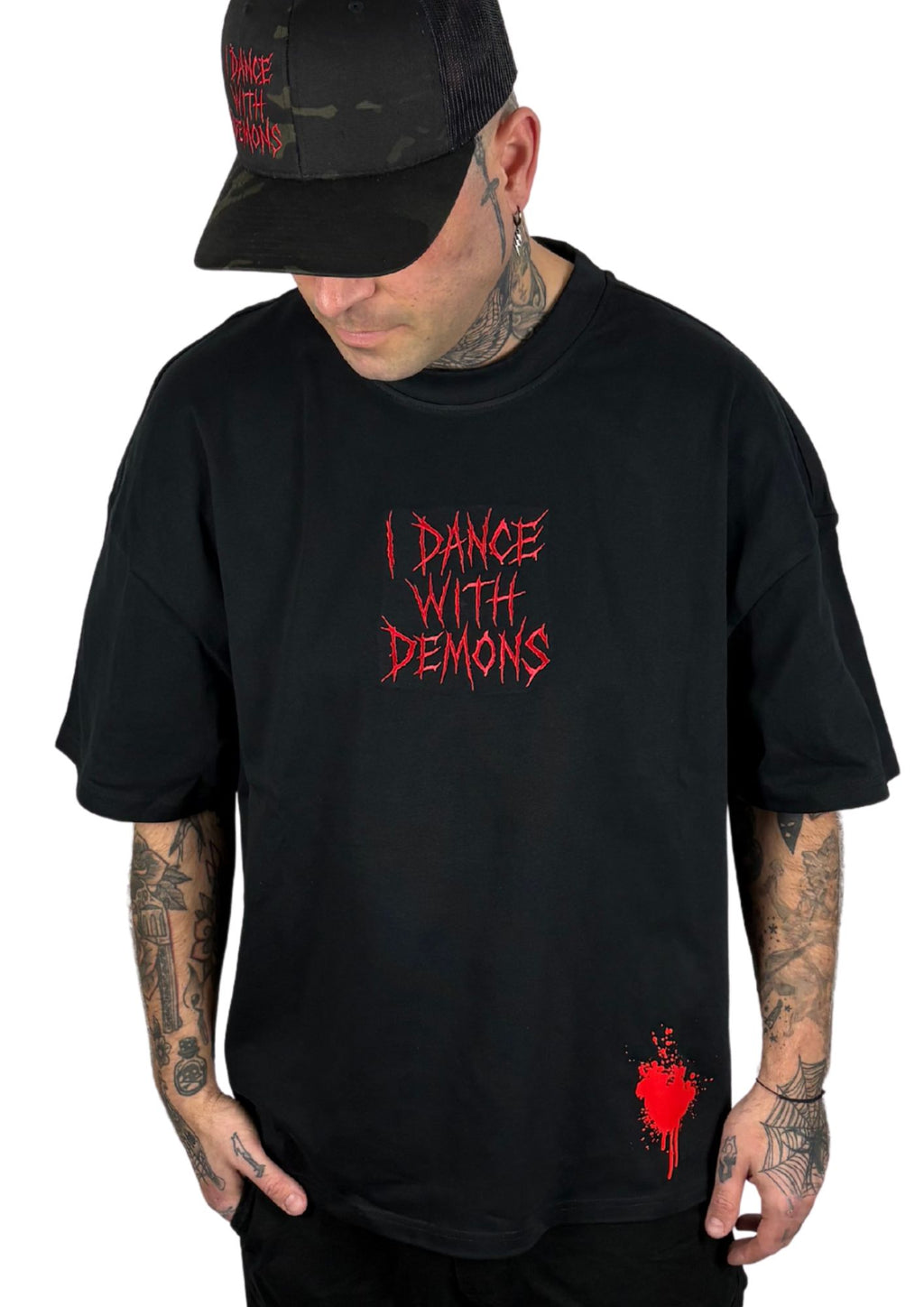 NENY “I DANCE WITH DEMONS” – Premium Oversize Tričko 300 g (Black)