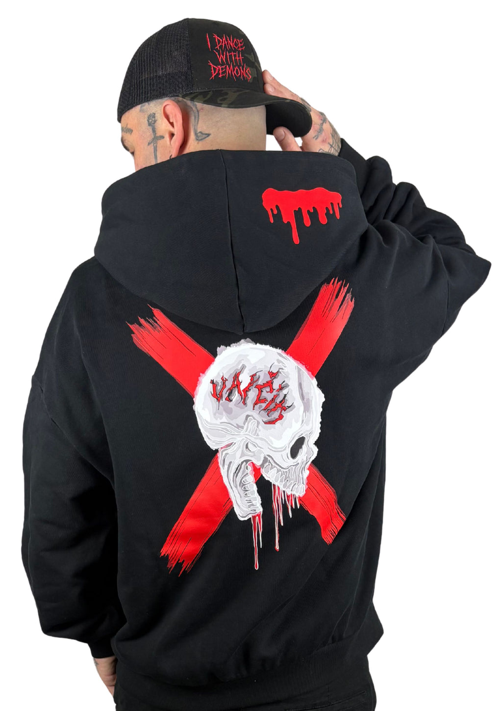 NENY “I DANCE WITH DEMONS” – PREMIUM Oversize Hoodie 460g (Black)