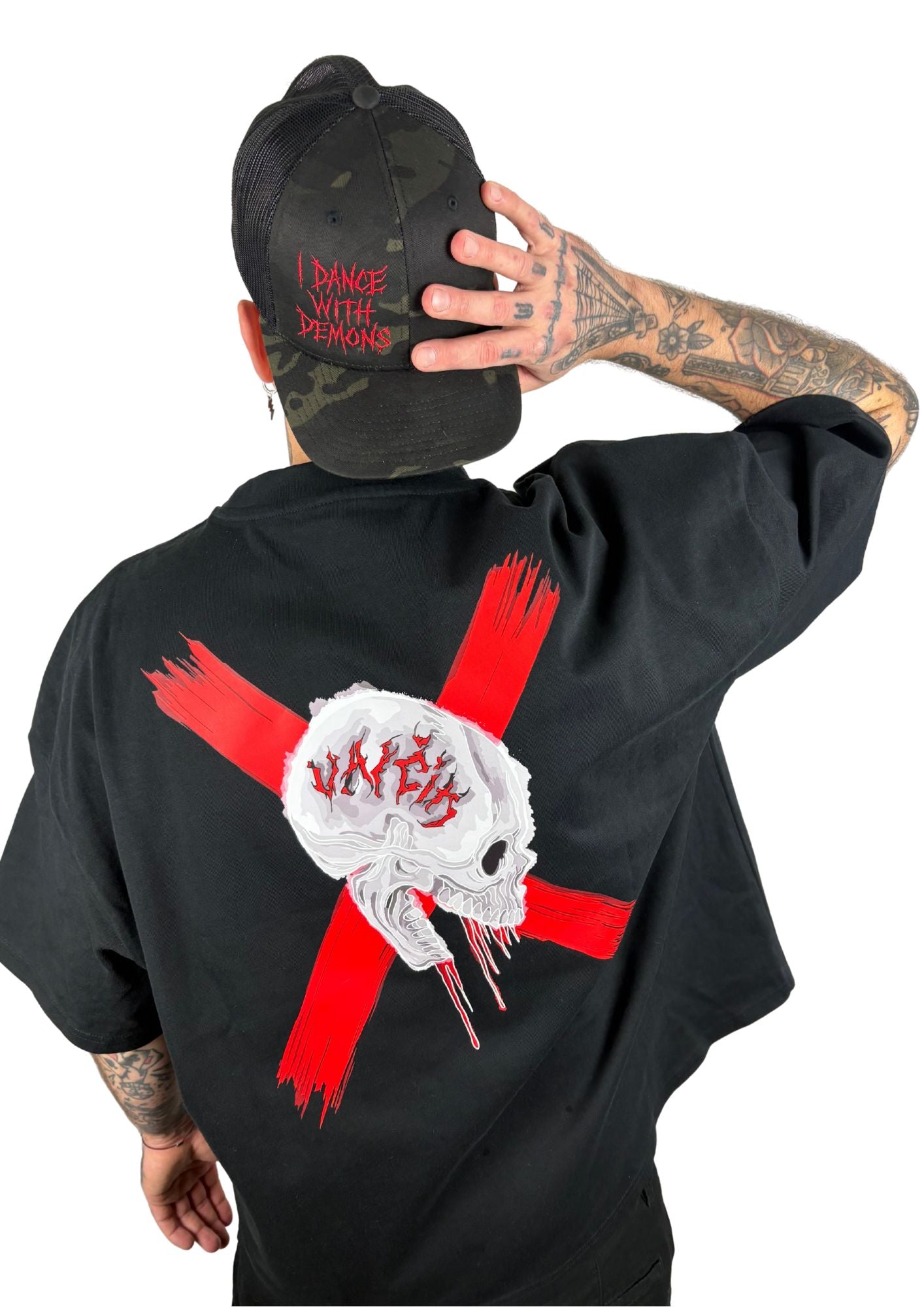 NENY “I DANCE WITH DEMONS” – Premium Oversize Tričko 300 g (Black)