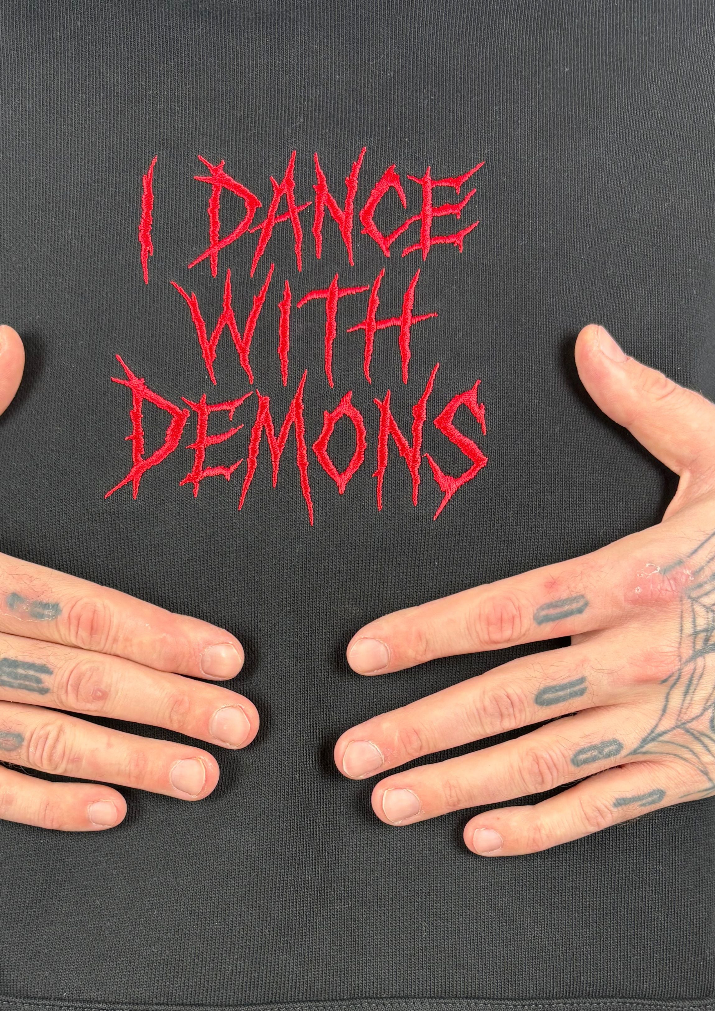 NENY “I DANCE WITH DEMONS” – PREMIUM Oversize Hoodie 460g (Black)